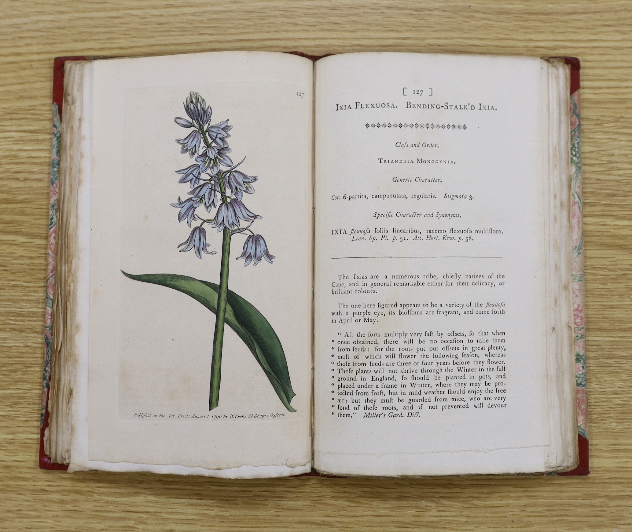 Curtis, William - A Botanical Magazine; or, Flower-Garden Displayed ... vols. IV, XI and XII (bound together), XIII and XV; New Series vol. VIII; Third Series vols. XII, XIV, XVI and XXIII. (10 vols).